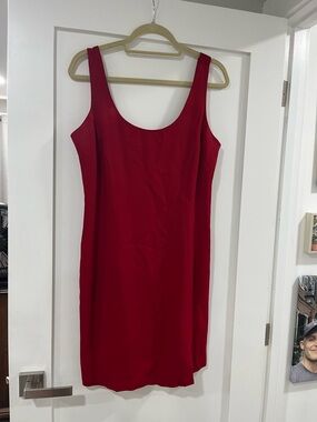 Vintage Red Tank Sheath Dress - Women
